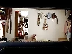 מצלמה נסתרת, אשתו מקסיקני ההלבשה לאחר bath(2)